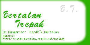 bertalan trepak business card